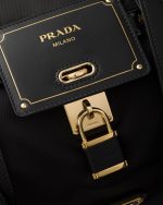 Large Re-Nylon Top-Handle Bag With Padlock - Image 4